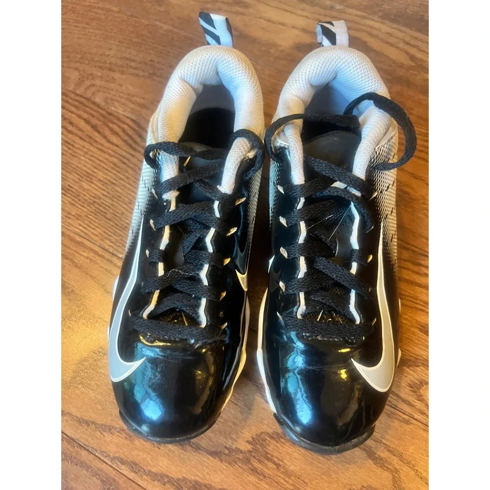 Nike Vapor Ultrafly 2 Keystone Kids Baseball Cleats Black White 13C AO7171-111
